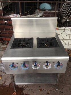 เตาฝรั่งสแตนเลส 2 หัวเตา