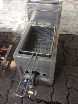 เตาทอดสแตนเลส 1 หลุม แบบใช้แก๊ส