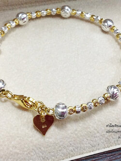 กำไลเงินแท้ 2 กษัตริย์ ลายมูนคัทสลับลาย