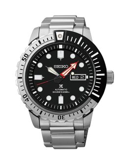 Seiko Automatic Black Dial Stainless Steel Divers Prospex Mens Watch SRP587k1
