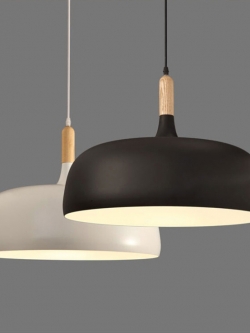 โคมไฟห้อยเพดาน Modern Japanese หัวไม้ 48x23cm [ALW-48JP]