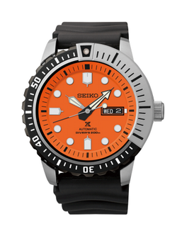 SEIKO Prospex Automatic นาฬิกาข้อมือผู้ชาย สีดำ สายยาง SRP589K1