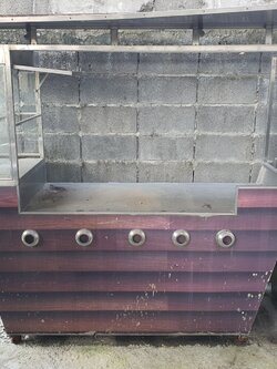 เคาน์เตอร์ขายอาหารสแตนเลส ทรงเรือ