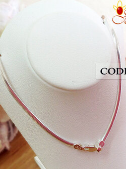 สร้อยเงินแท้ ลายกระดูกงูแบน (งานอิตาลี) ความแบน 2.0 มิล ความหนา 1.0 มิล