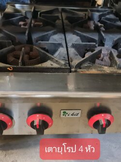 เตายุโรป 4 หัวแบบตั้งบนเคาน์เตอร์