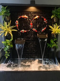 ม่านน้ำตกสำเร็จรูป พร้อมปั๊มน้ำ ราคาถูกที่สุด ม่านน้ำหินกาบ ปลาคาร์ฟ นำโชค เสริมฮวงจุ้ย ติดตั้งฟรี กทม. และปริมณฑล