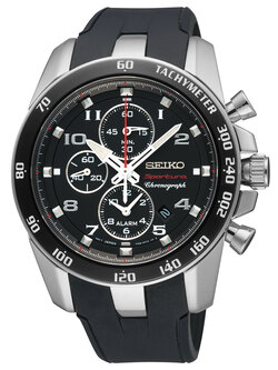 Seiko Men's SNAE87 "Sportura Classic" Stainless Steel Watch