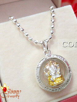 จี้เงินแท้ พระพิฆเนศ 3 กษัตริย์ (ตัวเรือนเงินแท้)