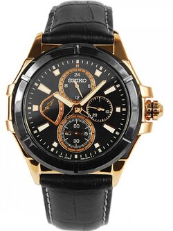 Seiko Analog Black Dial Men's Watch - SRL038P1