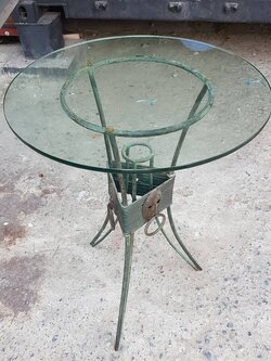 โต๊ะกระจกกลม 22 ินิ้ว