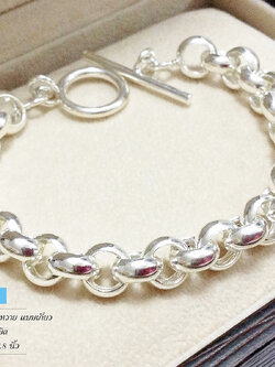 สร้อยข้อมือเงินแท้ ลายผ่าหวาย
