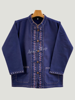 เสื้อผู้ชายคอจีนแขนยาว งานปักลายล้านนาสุดเจ๋ง ปังปัง ใส่งานแต่ง งานบุญ งานประเพณีไหนก็เด่นไม่เหมือนใคร มีสีกรม สีเหลือง สีแดง มีขนาด ถึง50"