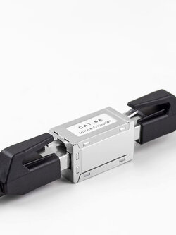 ขั้วต่อสายแลน แบบตรง CAT6A สำหรับงานวิศวกรรมและทั่วไป Inline Coupler
