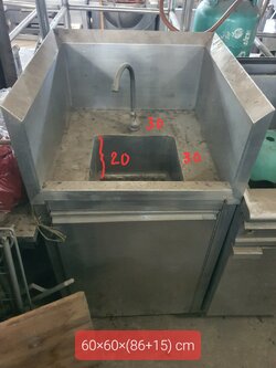 อ่างสแตนเลส1ช่อง มีตู้เก็บของด้านล่าง