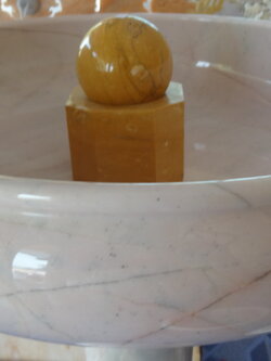 อ่างหินอ่อนชมพู ขนาด 50 เซนติเมตร