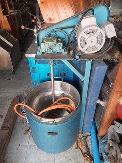 เครื่องกวนไส้ ใบพายไม้ มอเตอร์มิตซู 1 แรง