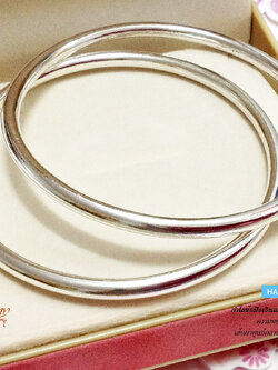 กำไลข้อมือเงินแท้ 92.5% กำไลปิด แบบโปร่ง มีหลายขนาดให้เลือก ชาย หญิงใส่ได้ (เรือนเงินแท้)