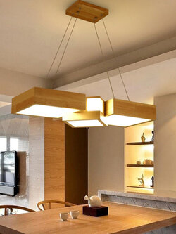 โคมไฟแขวนเพดานไม้สไตล์โมเดิร์น Japanese รุ่น[V068-A]