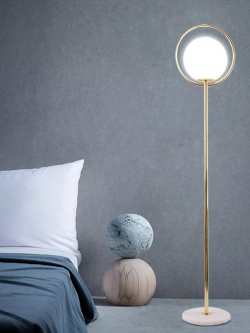 โคมไฟตั้งพื้น โป๊ะแก้วกลม Ball Glass สไตล์โมเดิร์น [BSD-8220]