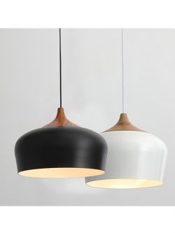 โคมไฟนอร์ดิก โต๊ะอาหาร หัวไม้ สไตล์ Simple and Modern