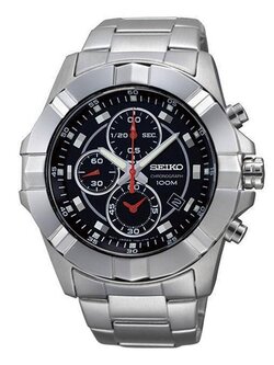 Seiko Mens Chronograph Stainless Steel Watch SNDD73P1
