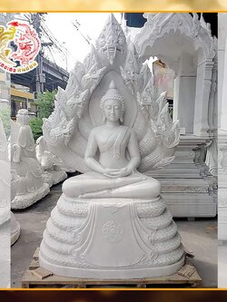 พระพุทธรูปหินอ่อนขาว หน้าตัก 30นิ้ว