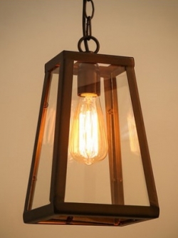 โคมไฟห้อยเพดาน แบบกระจกสี่เหลี่ยม