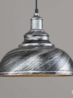 โคมไฟห้อยเพดาน สไตล์อเมริกันวินเทจ สี Silver Gray