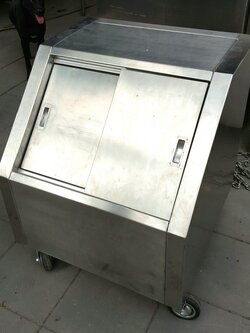 ถังน้ำแข็งสแตนเลส ฝาเปิดเฉียง