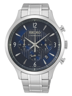 Karnvera Shop นาฬิกาข้อมือผู้ชาย Seiko Chronograph SSB339P1 Analog Quartz Men's Watch