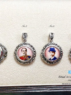 จี้เงินแท้ รัชกาลที่ 5 งานมาร์คาไซท์(ตัวเรือนเงินแท้)