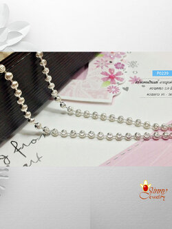 สร้อยเงินแท้ ลายมูนคัท (งานไทย)