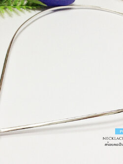 สร้อยคอเงินแท้ 92.5% สร้อยโชคเกอร์ Choker แบบเกี่ยวด้านหน้า พร้อมจี้ดาว (งานไทย)