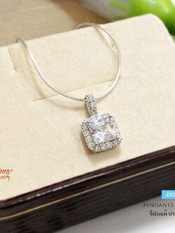 จี้เงินแท้ ประดับเพชร cz