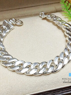 สร้อยข้อมือเงินแท้ ลายเลส (งานไทย)