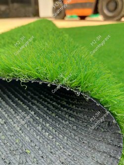 🔥ไม่ได้มีดีแค่ราคา แต่คุณภาพดีเยี่ยม🔥หญ้าเทียม 3 cm. เกรด Premium silver ขนาด 2x25 เมตร สีเขียวล้วน คันทรี่กร๊าส (COUNTRY GRASS)