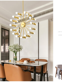 โคมไฟแขวนเพดานเหล็กสไตล์ Modern simplicity ทรงวงล้อชิงช้าสวรรค์ [MS8022]