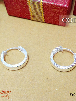 ต่างหูเงินแท้ ต่างหูแบบโค้ง