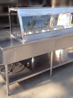 ชุดเคาน์เตอร์ข้าวแกงสแตนเลส มือสอง