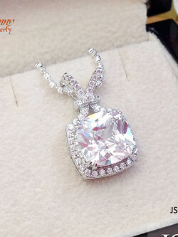 จี้เงินแท้ ประดับเพชร cz งานฝังแบบละเอียด