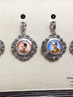 จี้เงินแท้ รัชกาลที่ 9 งานมาร์คาไซท์(ตัวเรือนเงินแท้)