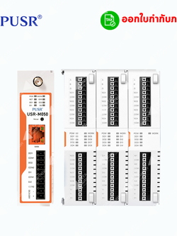 Network IO Controller (USR-M050) Built-in 2DO/2DI/ ต่อขยาย IO ได้/Report Custom MQTT,JSON/รองรับ Cloud Service หลายแบรนด์