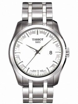 Tissot Men's Couturier T035.410.11.031.00 Silver Stainless-Steel Swiss Quartz Watch