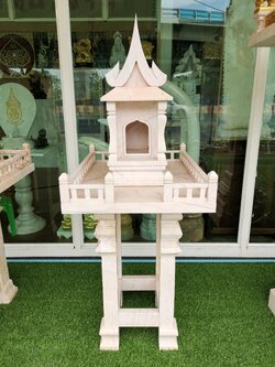 ศาลตายายหินอ่อนสีชมพู ขนาดฐานกว้าง55 ซม ยาว 70ซม สูง140ซม