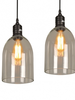 โคมไฟห้อยเพดานแก้ว Retro 15x23cm [SD6201]