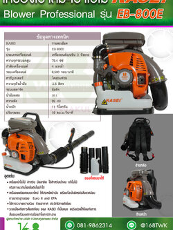 เครื่องเป่าลม-เป่าใบไม้ KASEI รุ่น EB-800-E
