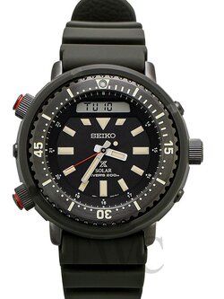 Karnvera Shop นาฬิกาข้อมือผู้ชาย Seiko Prospex"Arnie" Re-Issue Sports Solar Diver's 200M Silicone Band Watch SNJ031P1