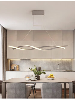 โคมไฟแขวนเพดานสไตล์โมเดิร์นลายเกลียวลม wind bar [YF-19009]