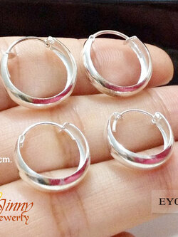 ต่างหูเงินแท้ แบบล็อค