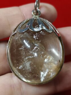 #จี้แก้วโป่งข่าม(แก้วเข้าแก้วประกายรุ้ง)รหัสC-018